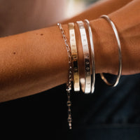 Gold Full Signature Bangle