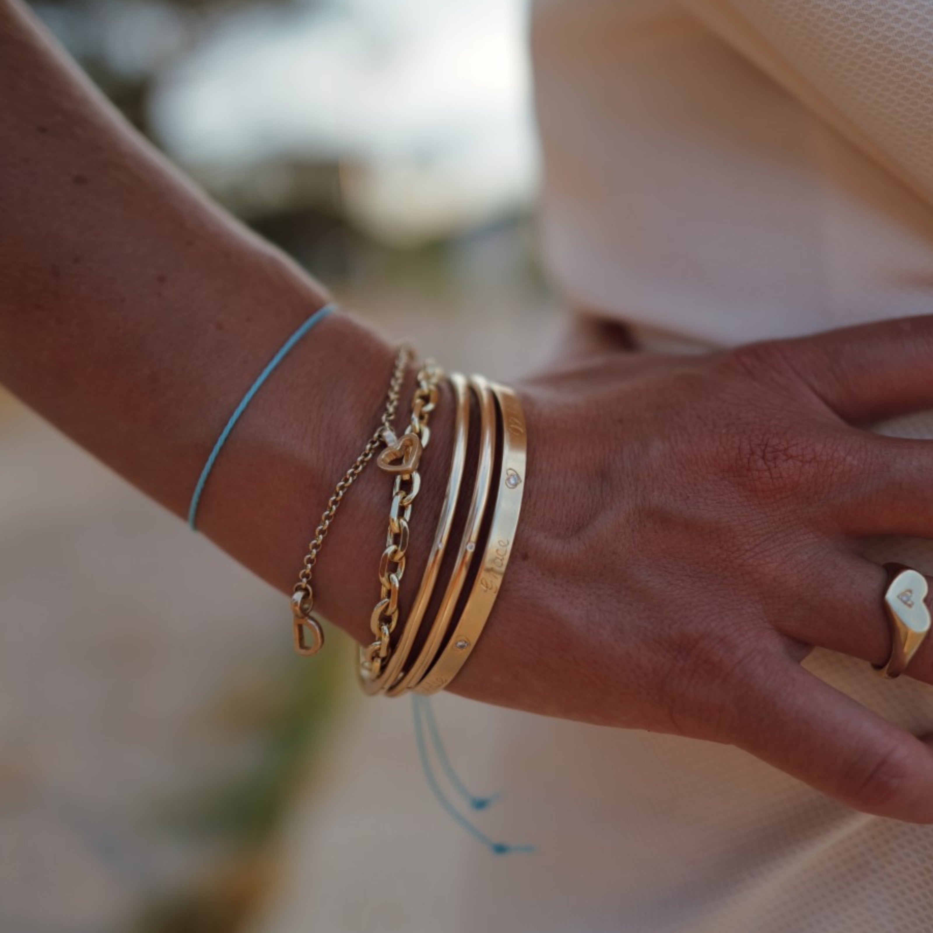 Gold Maxi Oxford Chain Bracelet