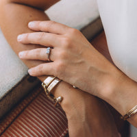 AMARANTA Platinum Diamond Toi et Moi Ring