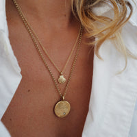 Personalised Gold Diamond Midnight Moon Necklace