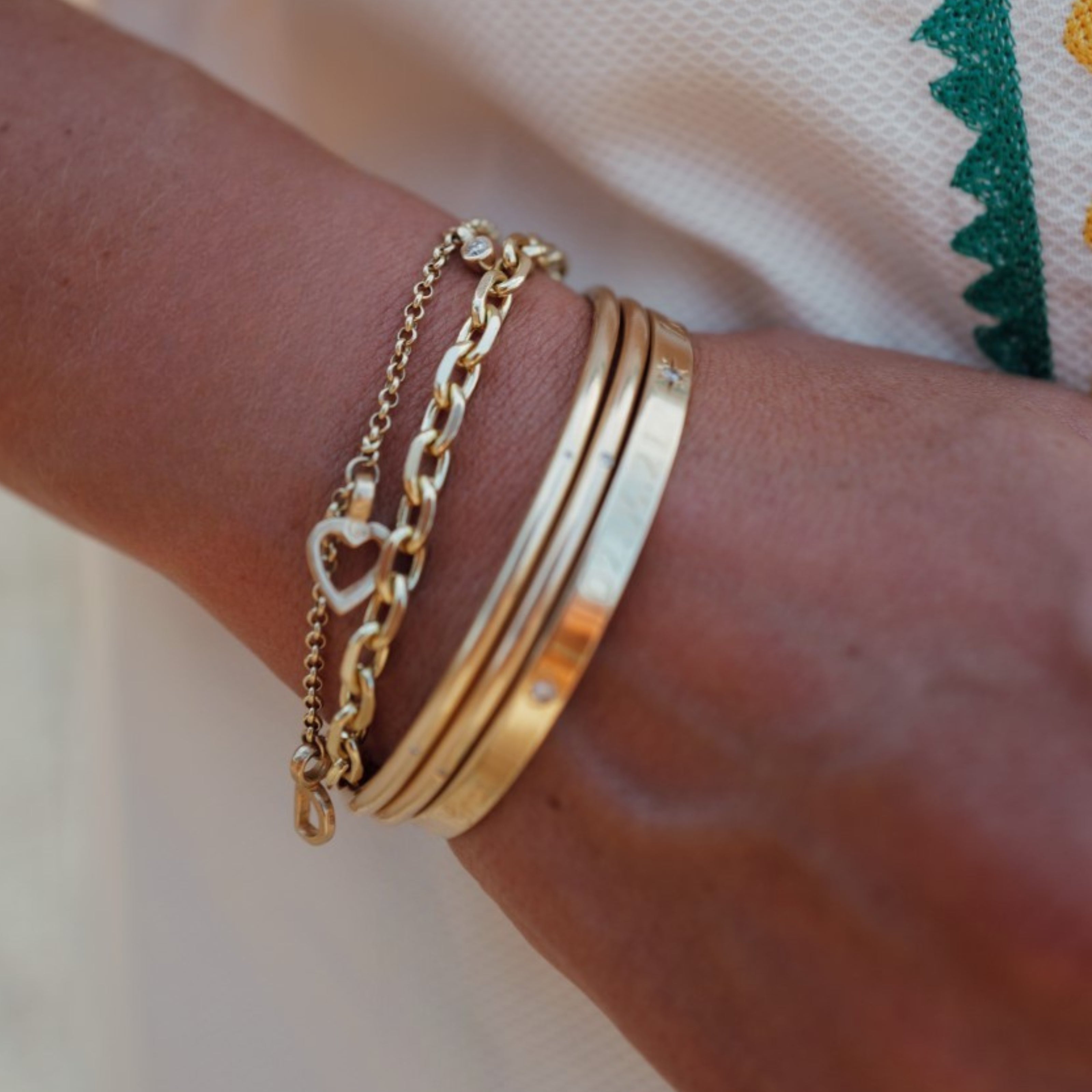 Gold Maxi Oxford Chain Bracelet