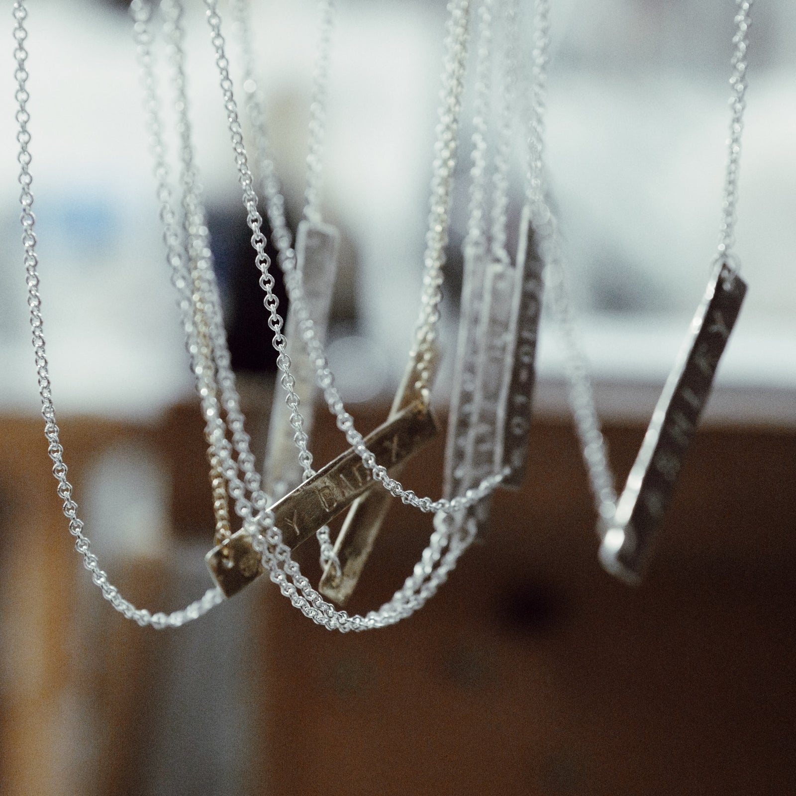 Silver Bar Necklace