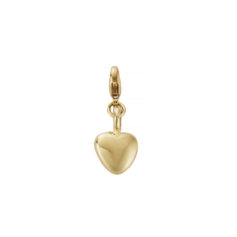 Gold Midi Grateful Heart Lobster Charm