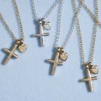 Gold Diamond Love & Heritage Charm Necklace