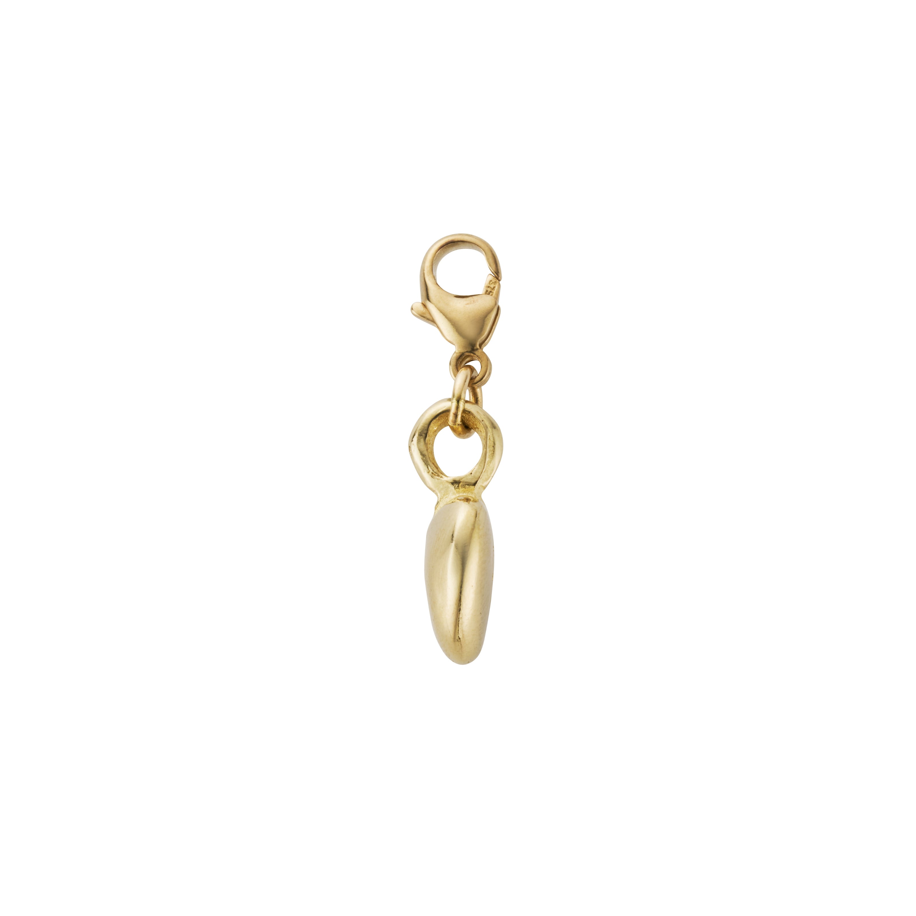 Gold Midi Grateful Heart Lobster Charm