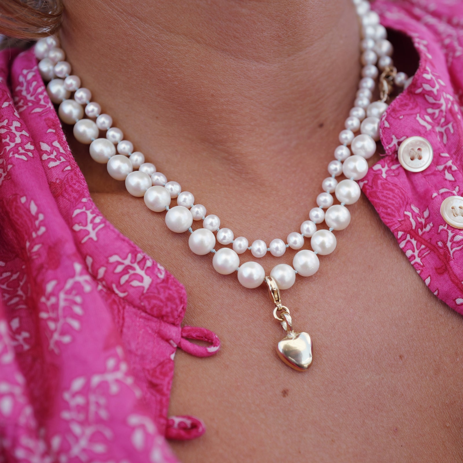 Gold Midi Grateful Heart Lobster Charm