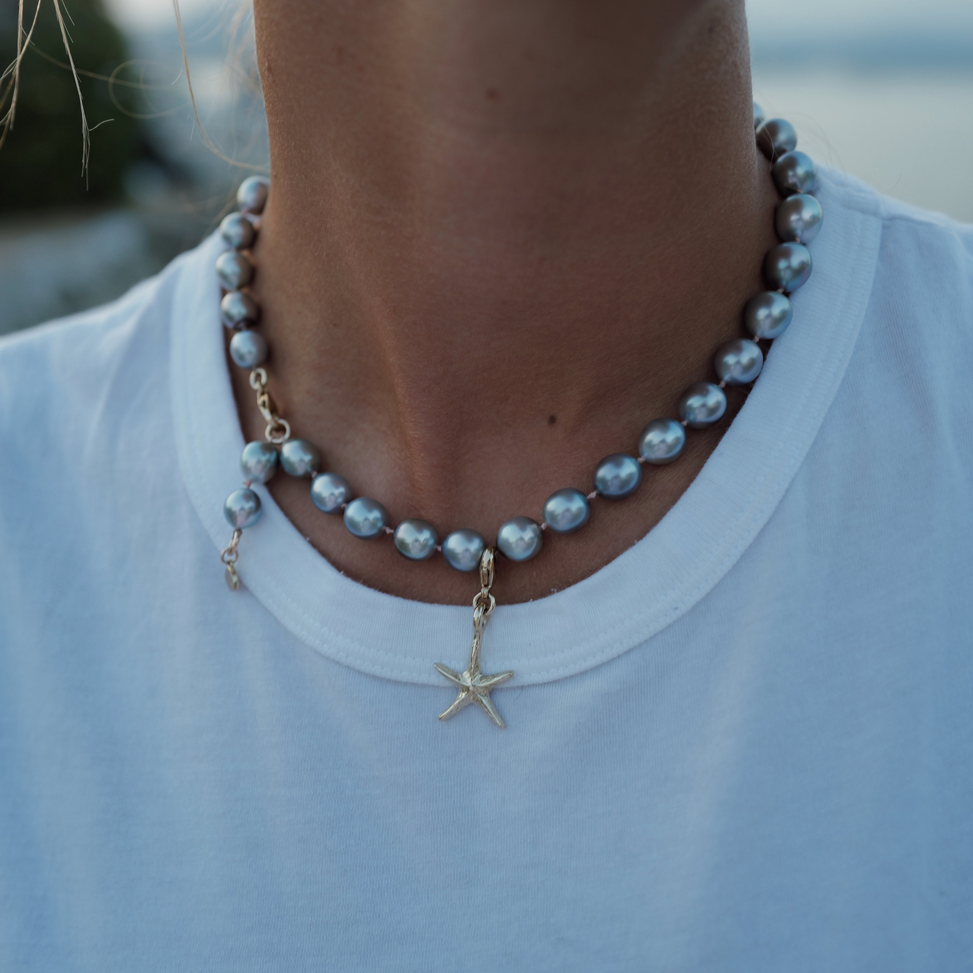 Gold Medium Starfish Lobster Charm