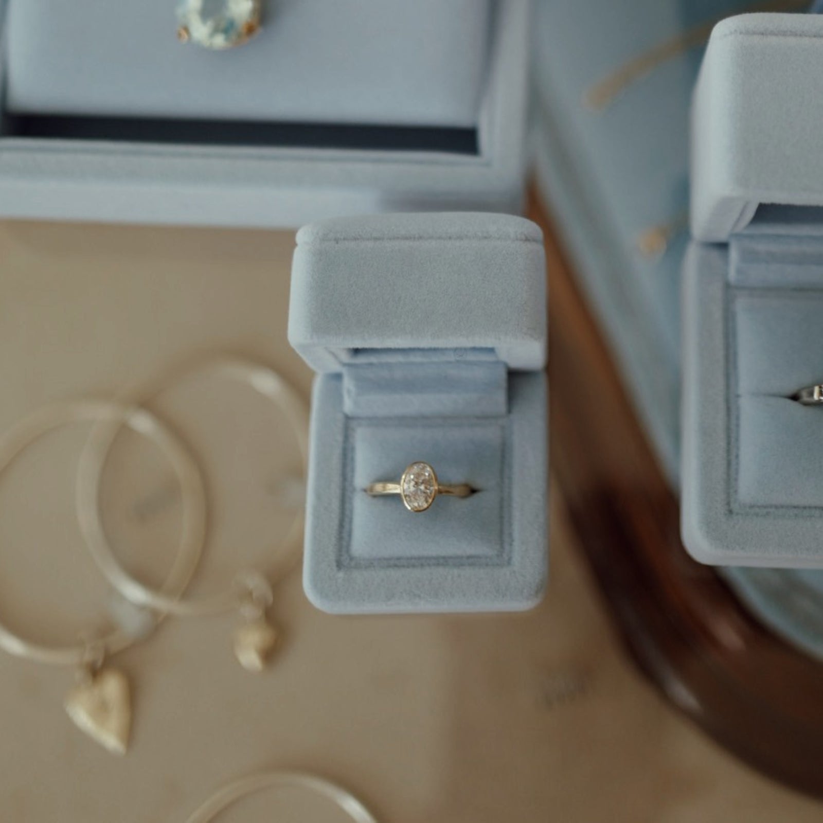 Bespoke Velvet Engagement Ring Box