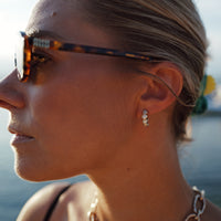 Quintessence Gold Diamond Hoop Earrings
