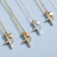 Silver Love & Heritage Charm Necklace