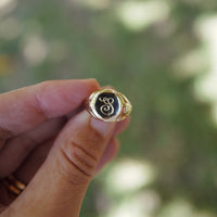 Gold Grandfather Signet Ring