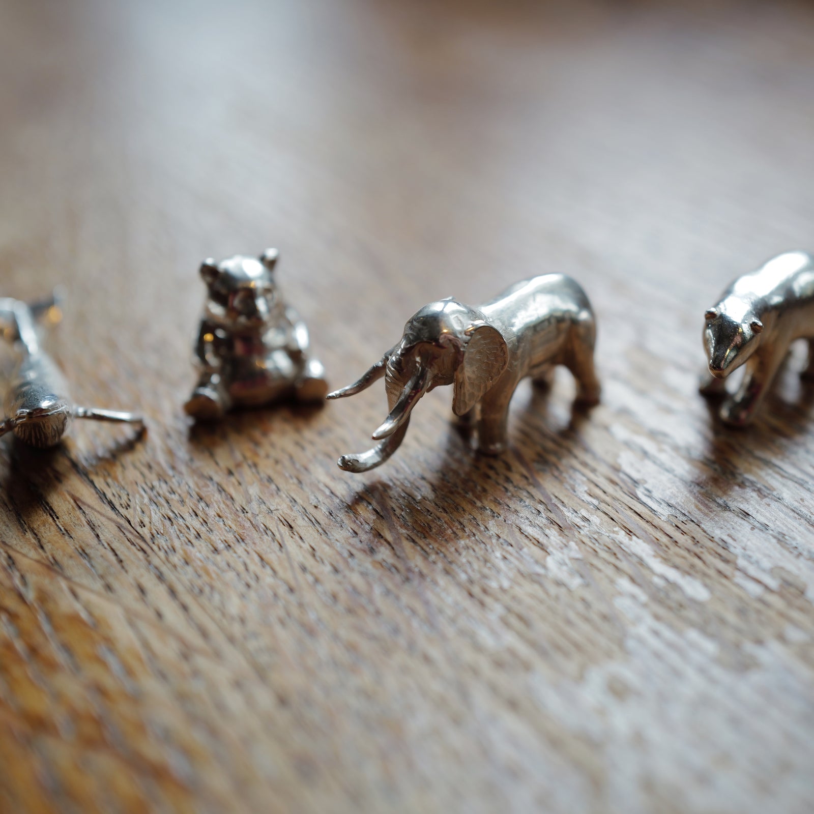 'Gaia' Silver Elephant Keepsake