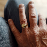 Gold Grandfather Signet Ring