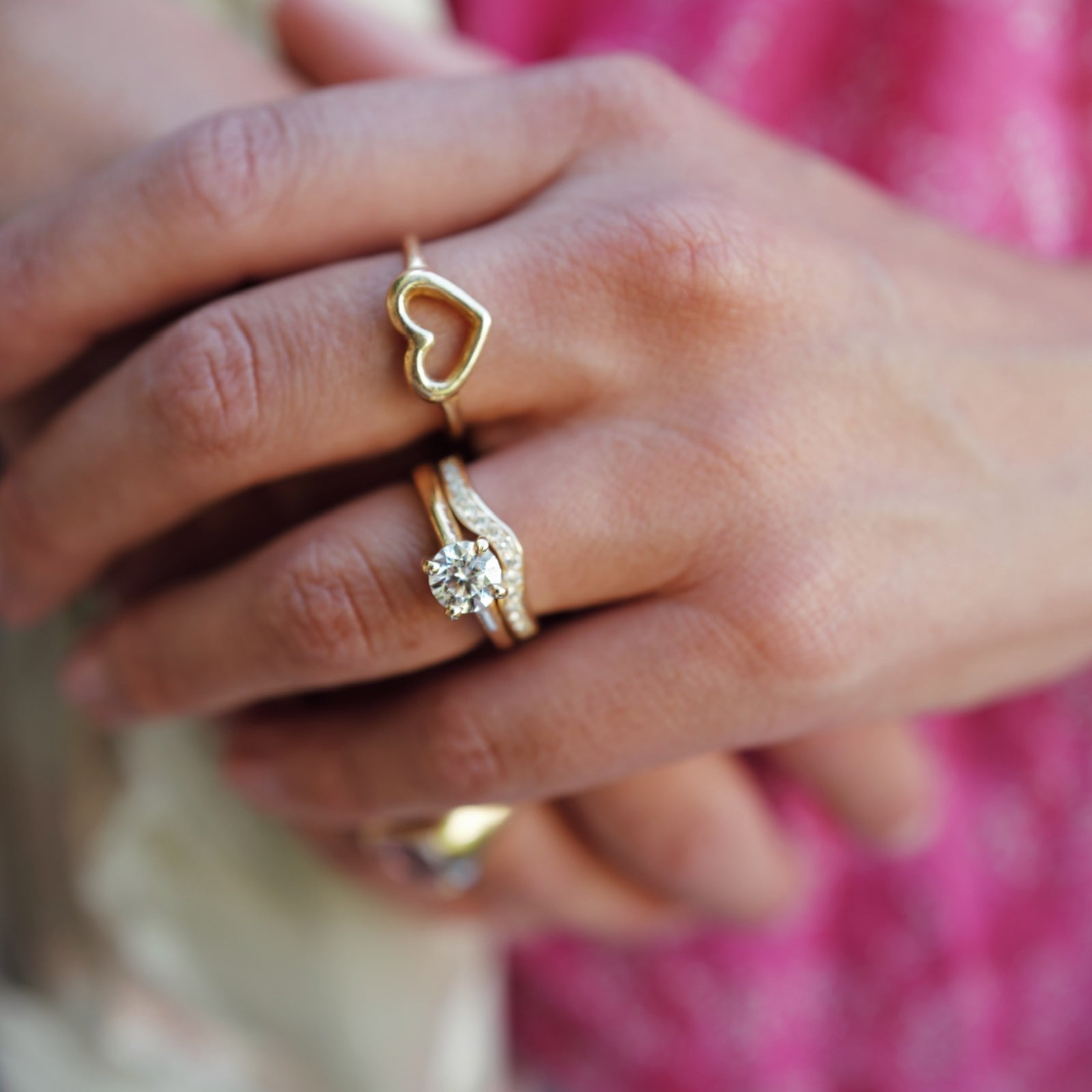 'The Eternity' 9ct Gold Round 1ct Natural Diamond Claw Engagement Ring