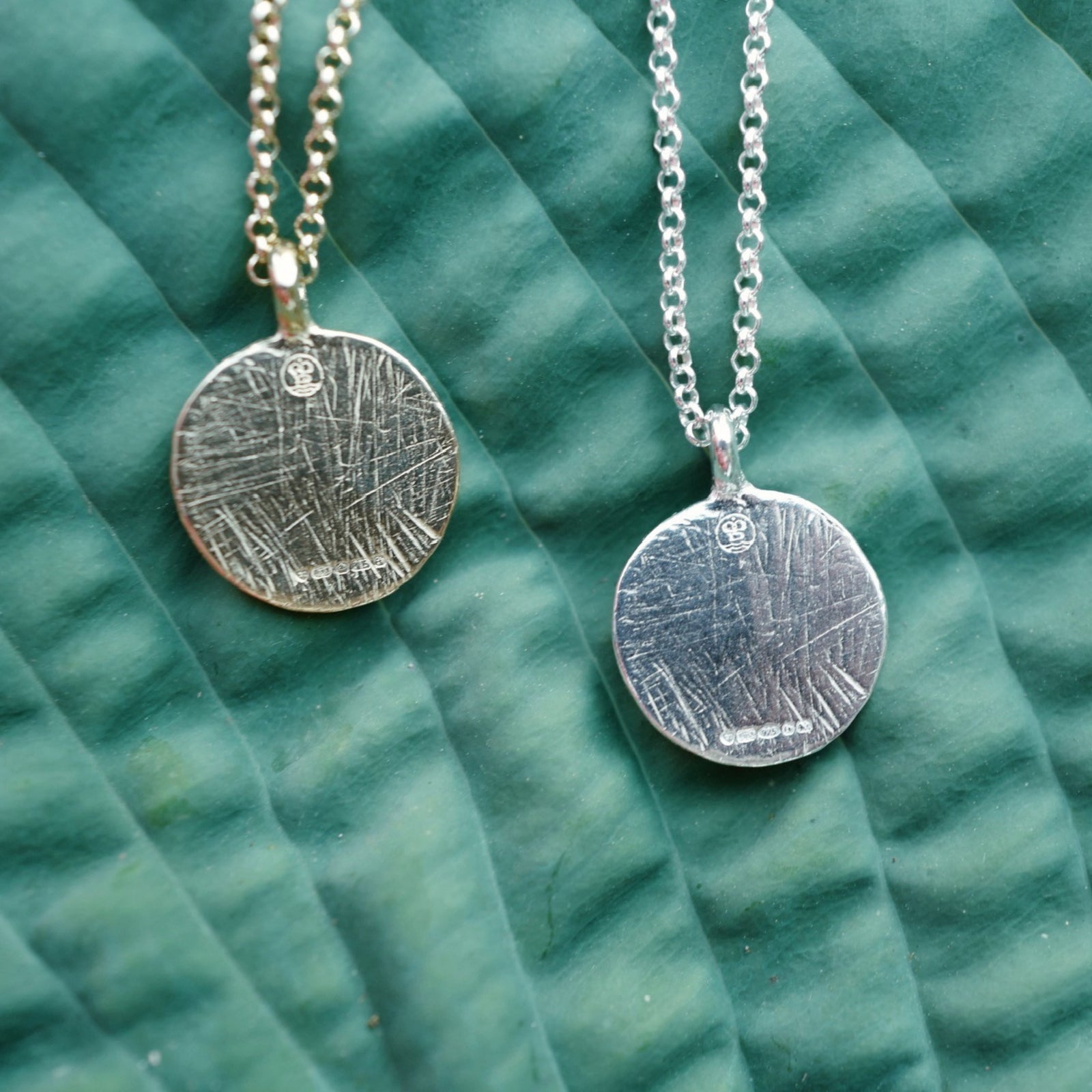 Silver Large Moon Necklace