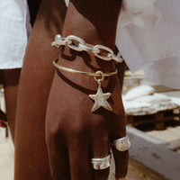 Gold Maxi Star Bangle