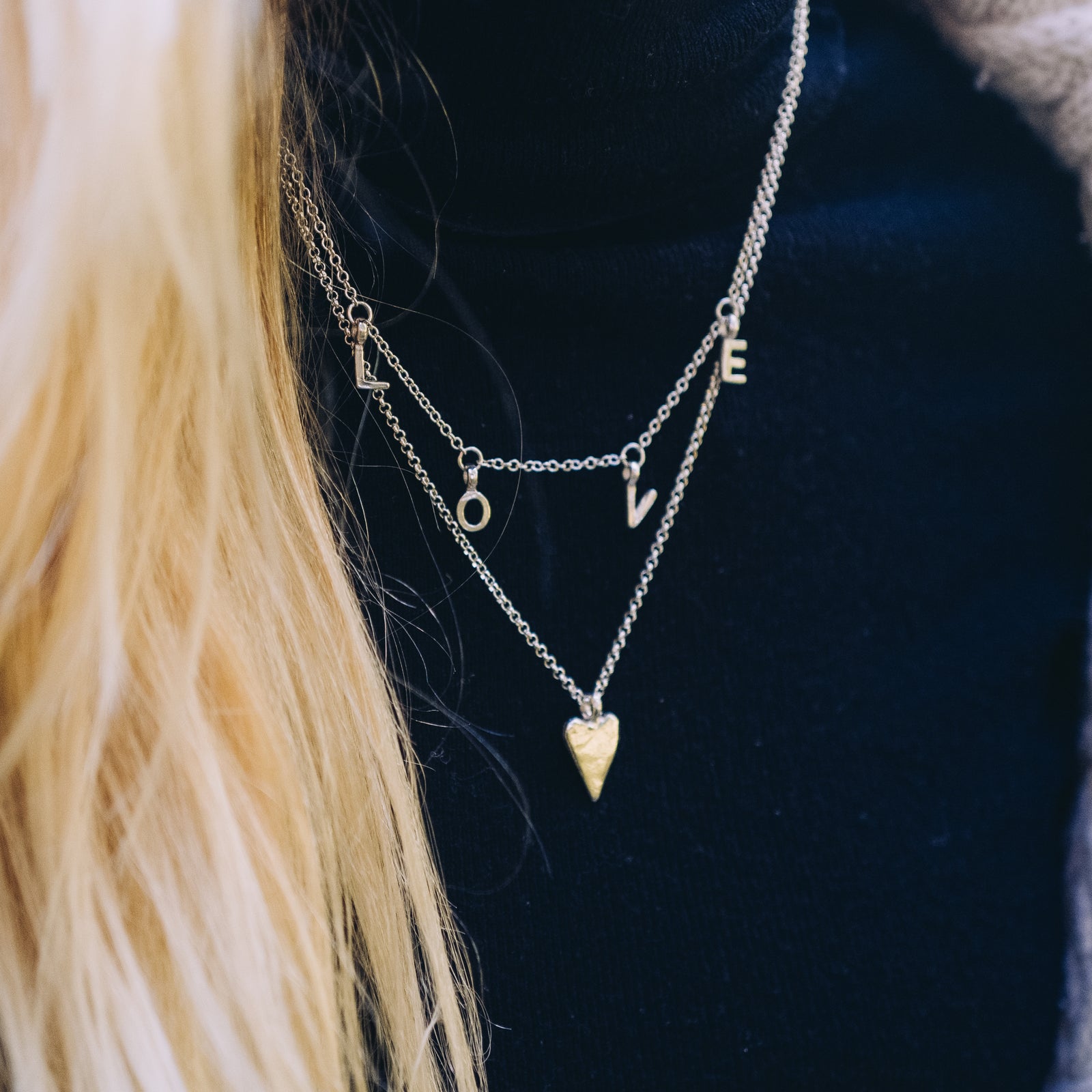 Silver & Gold Fixed Alphabet Necklace