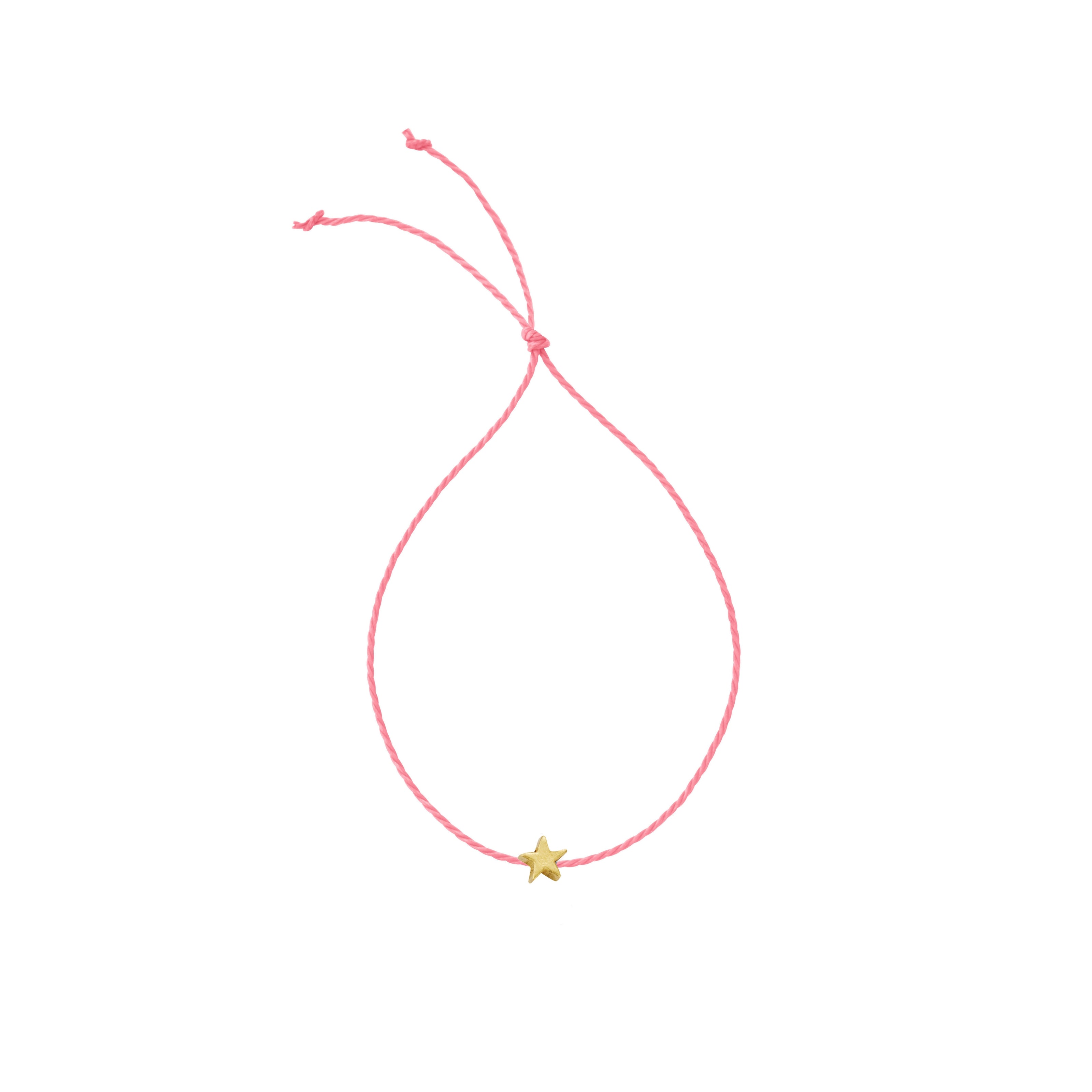 Gold Tiny Star Cord Bracelet