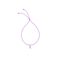 Silver Little Boy Cord Bracelet