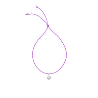 Silver Smiley Face Cord Bracelet