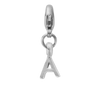 Silver Mini Alphabet Lobster Charm