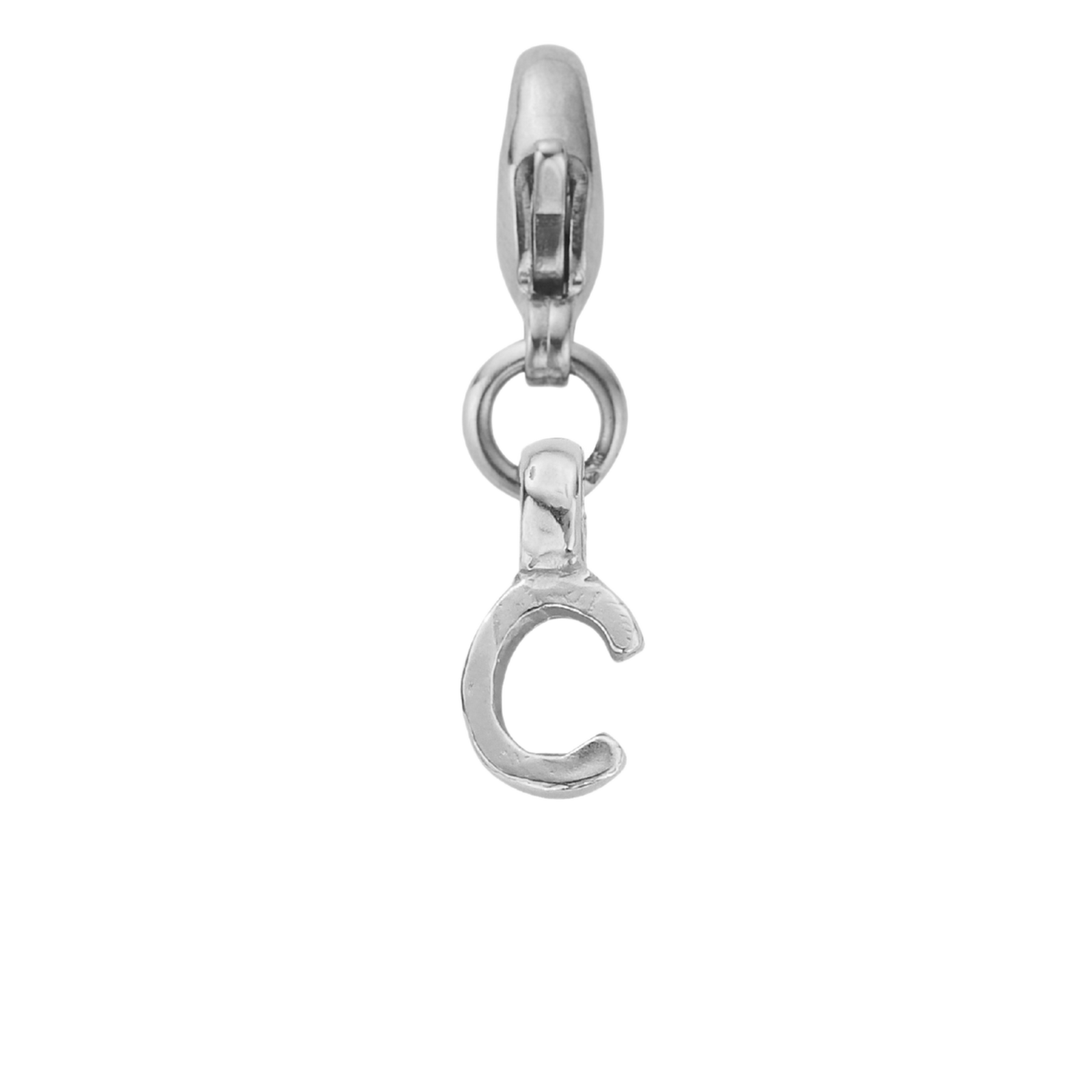 Silver Mini Alphabet Lobster Charm