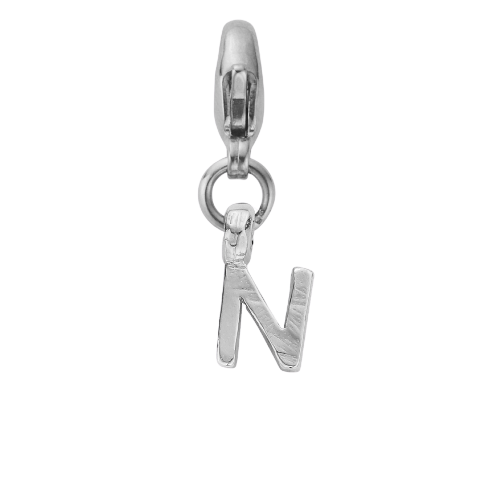 Silver Mini Alphabet Lobster Charm