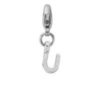 Silver Mini Alphabet Lobster Charm