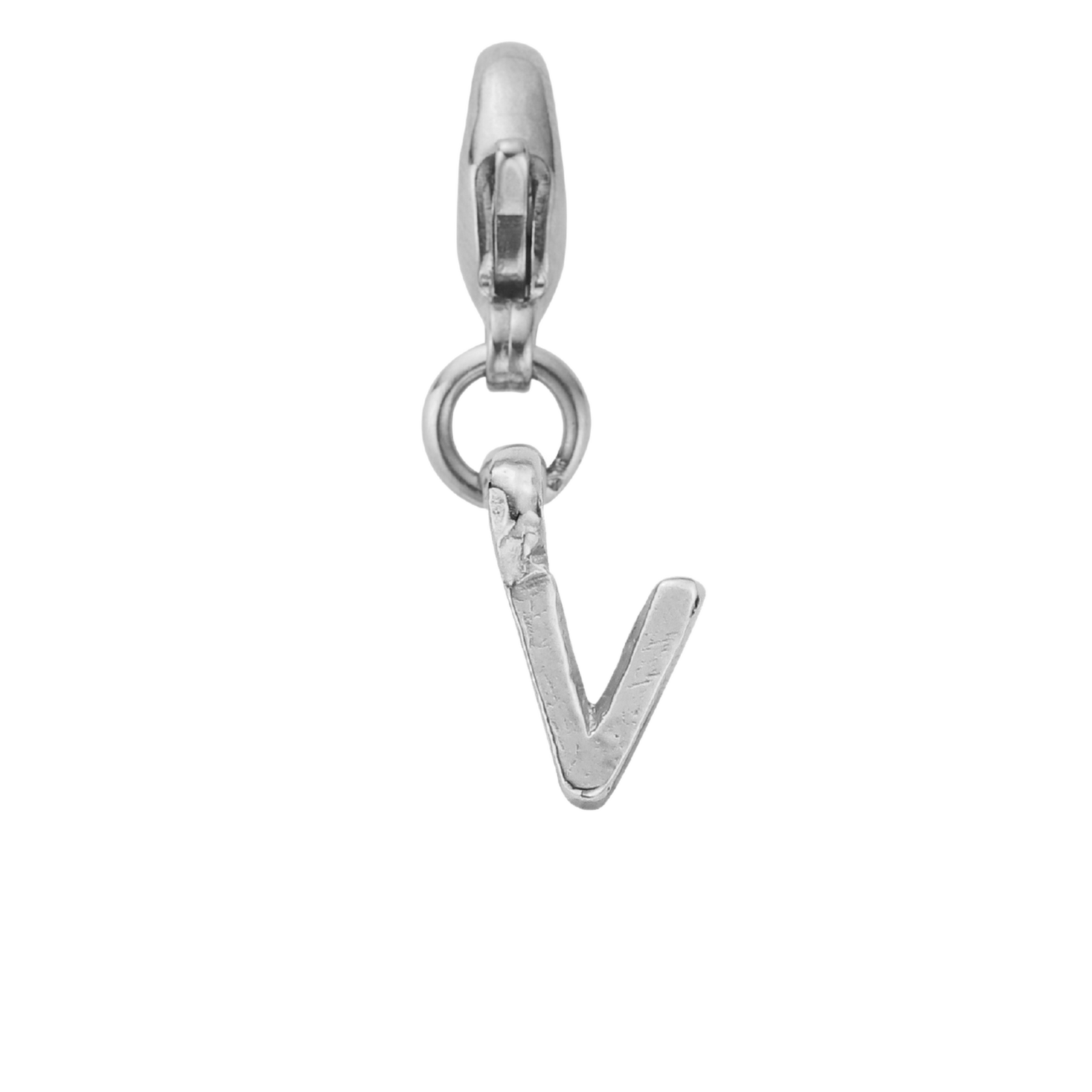 Silver Mini Alphabet Lobster Charm