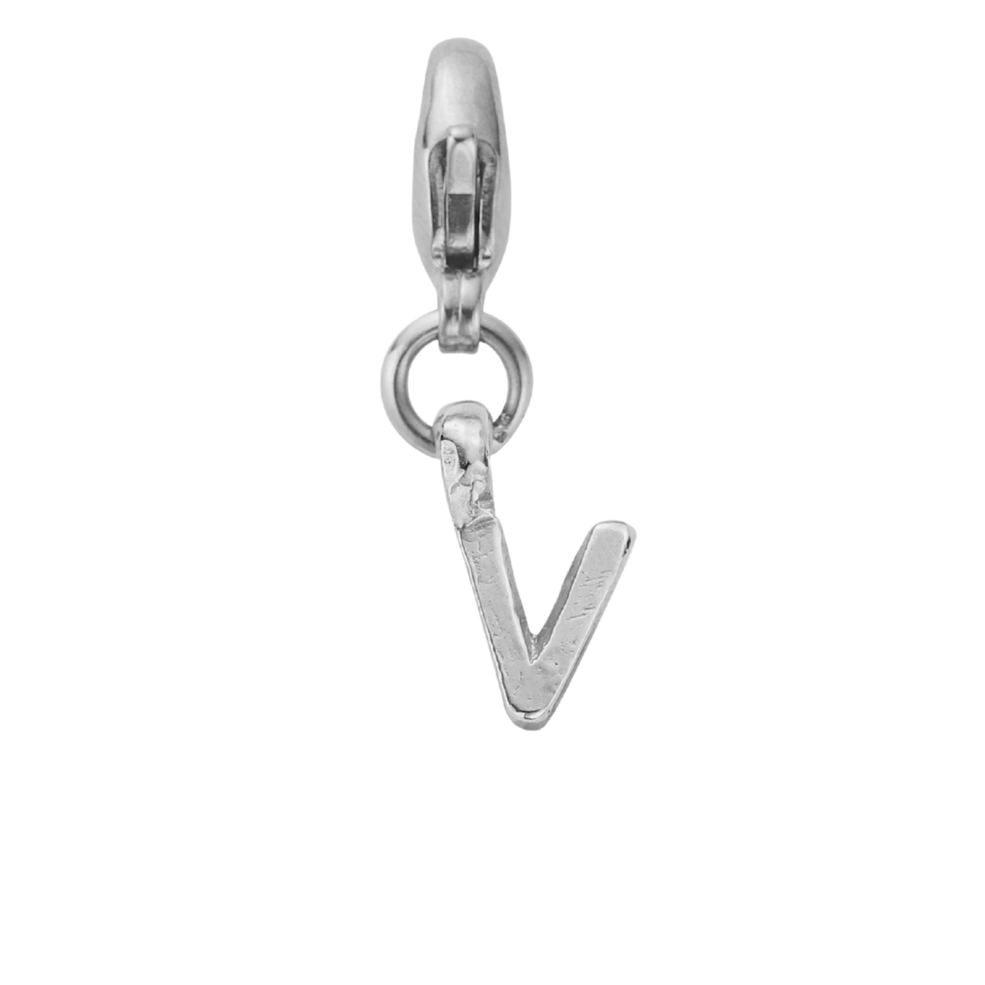 Silver Mini Alphabet Lobster Charm