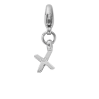 Silver Mini Alphabet Lobster Charm