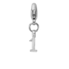 Silver Mini Alphabet Lobster Charm