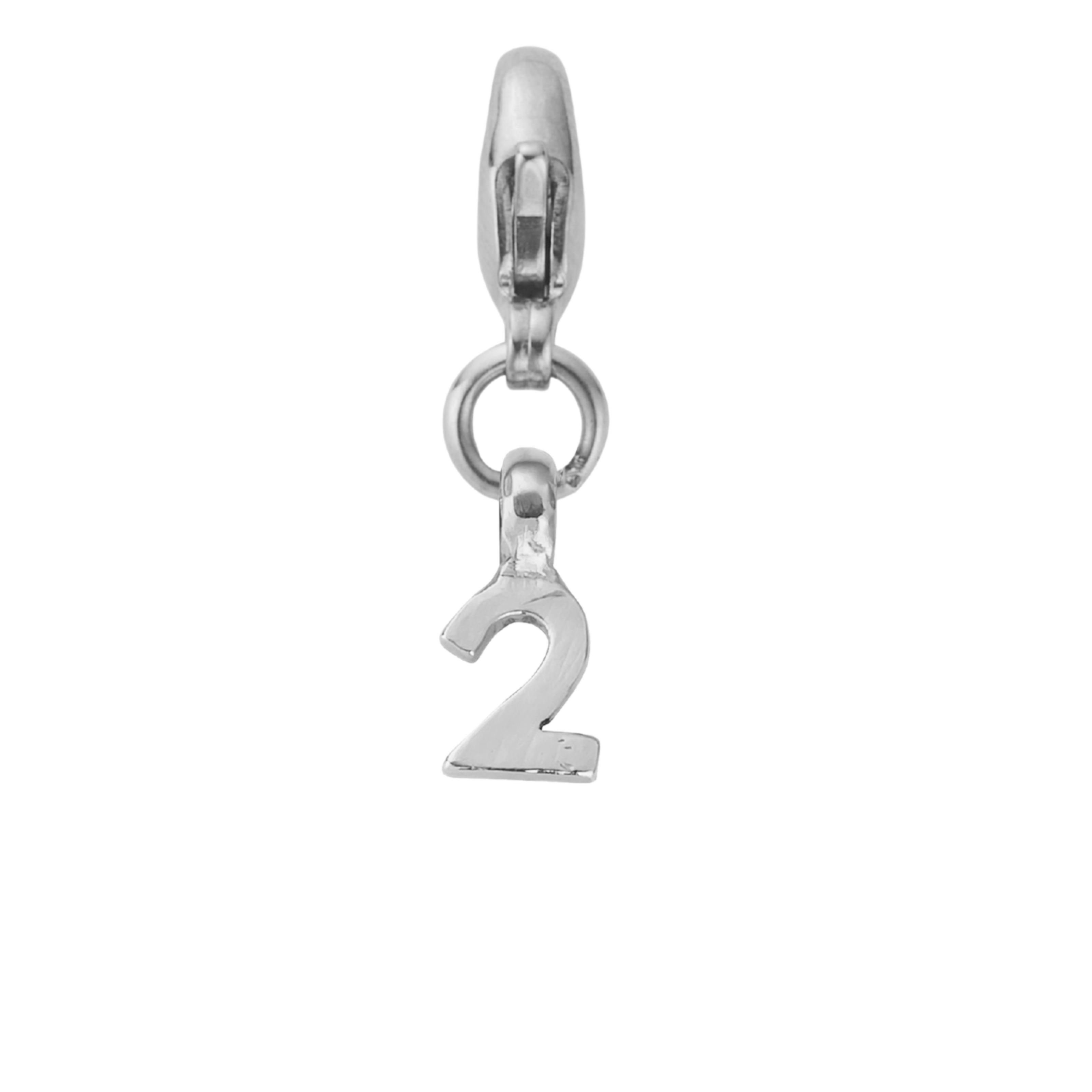 Silver Mini Alphabet Lobster Charm