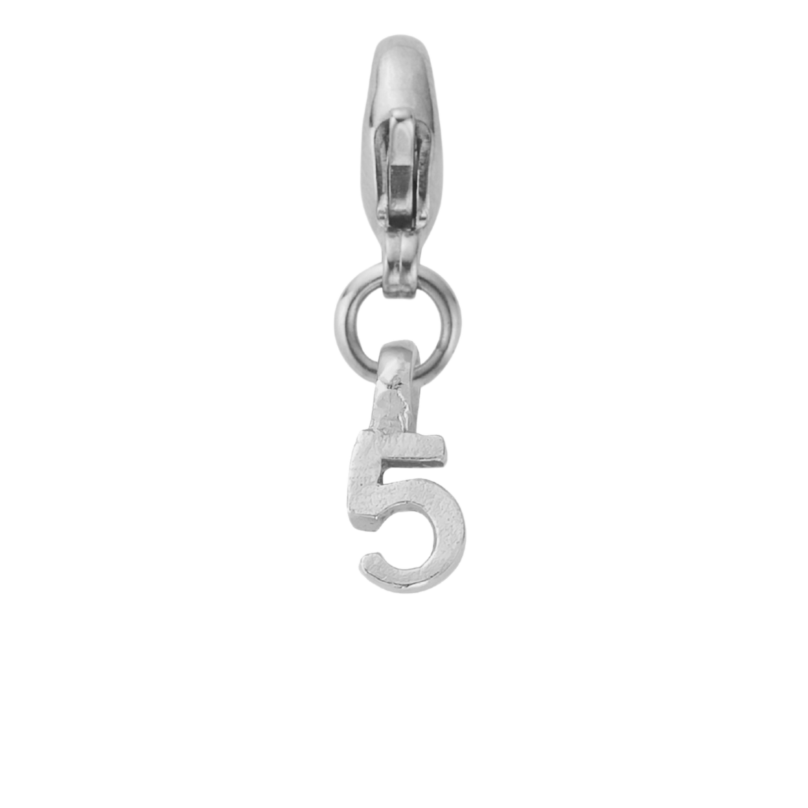 Silver Mini Alphabet Lobster Charm