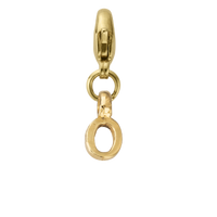 Gold Mini Alphabet Lobster Charm