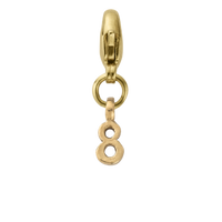 Gold Mini Alphabet Lobster Charm