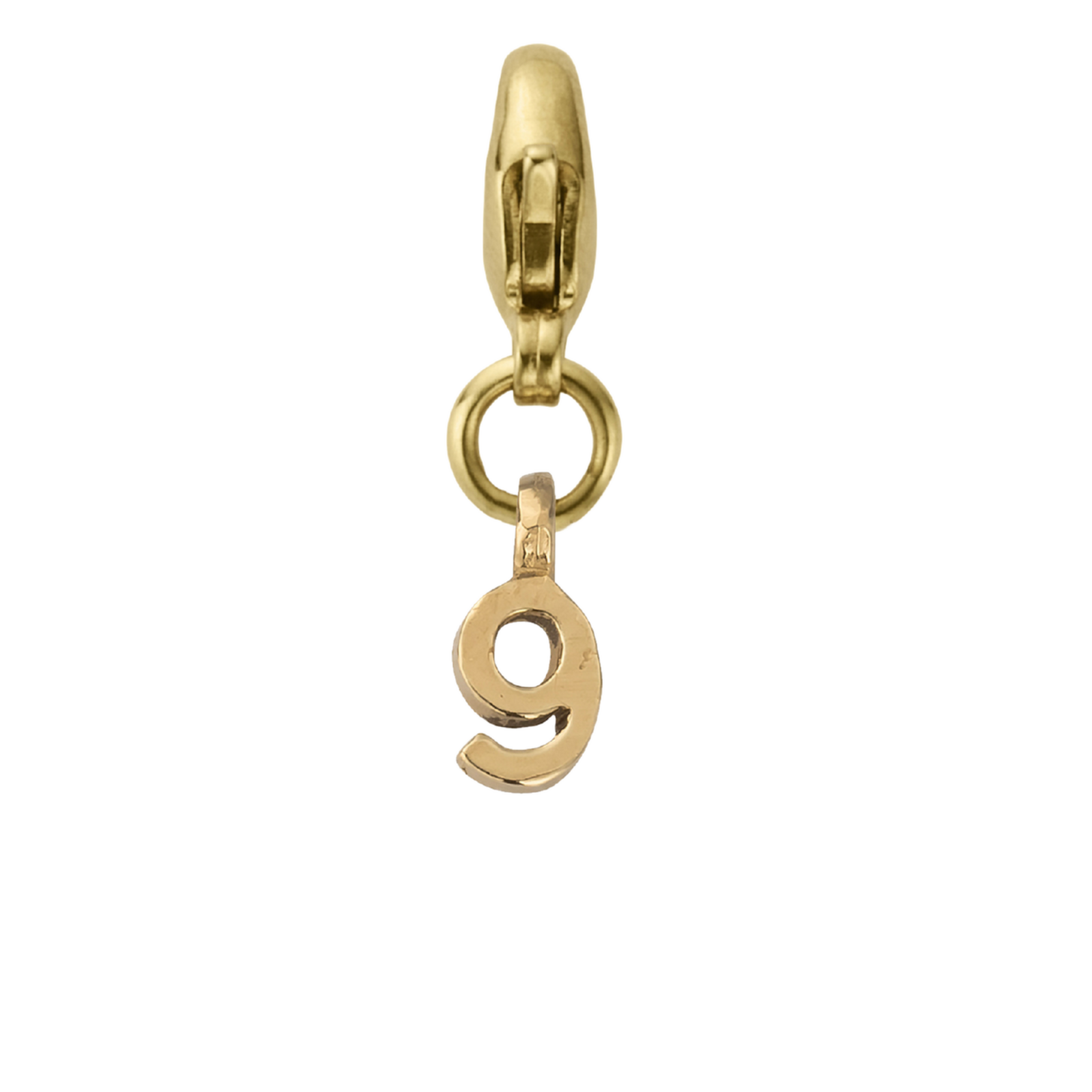 Gold Mini Alphabet Lobster Charm
