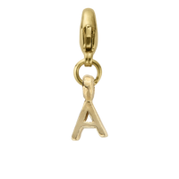 Gold Mini Alphabet Lobster Charm