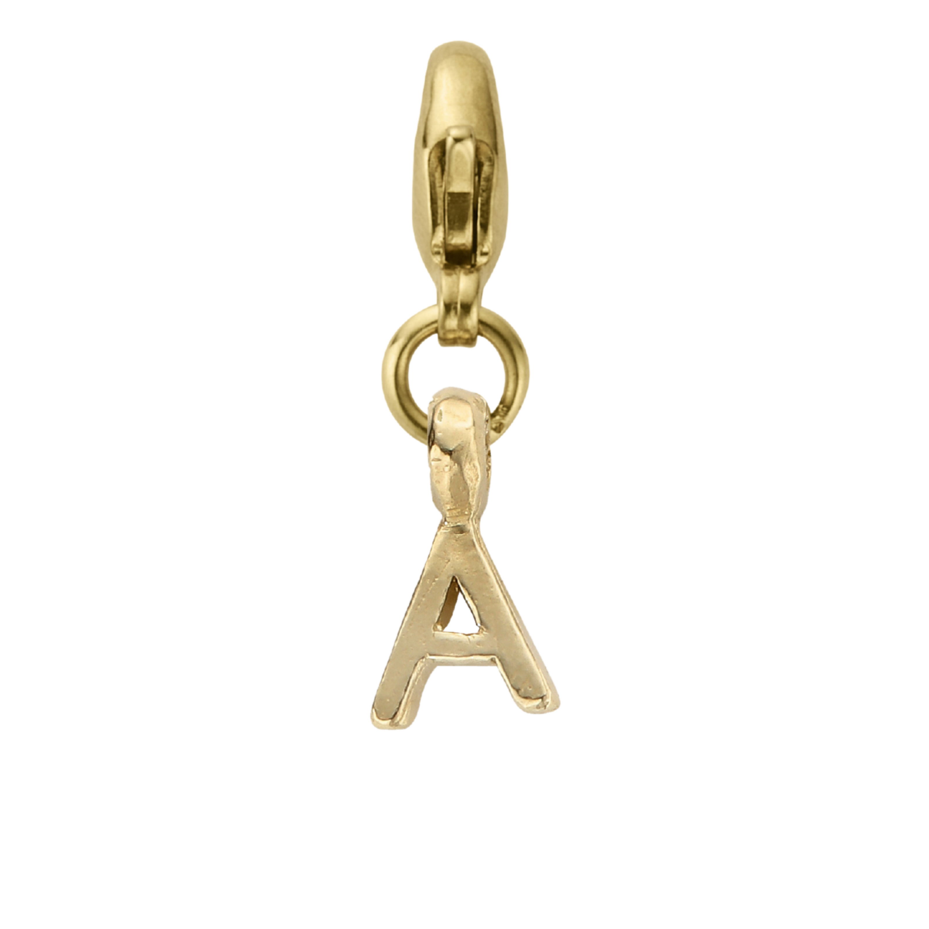 Gold Mini Alphabet Lobster Charm