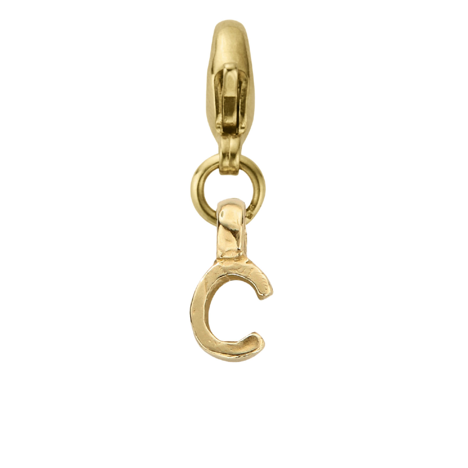 Gold Mini Alphabet Lobster Charm