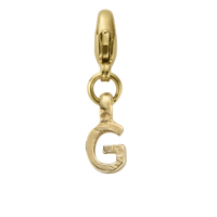 Gold Mini Alphabet Lobster Charm
