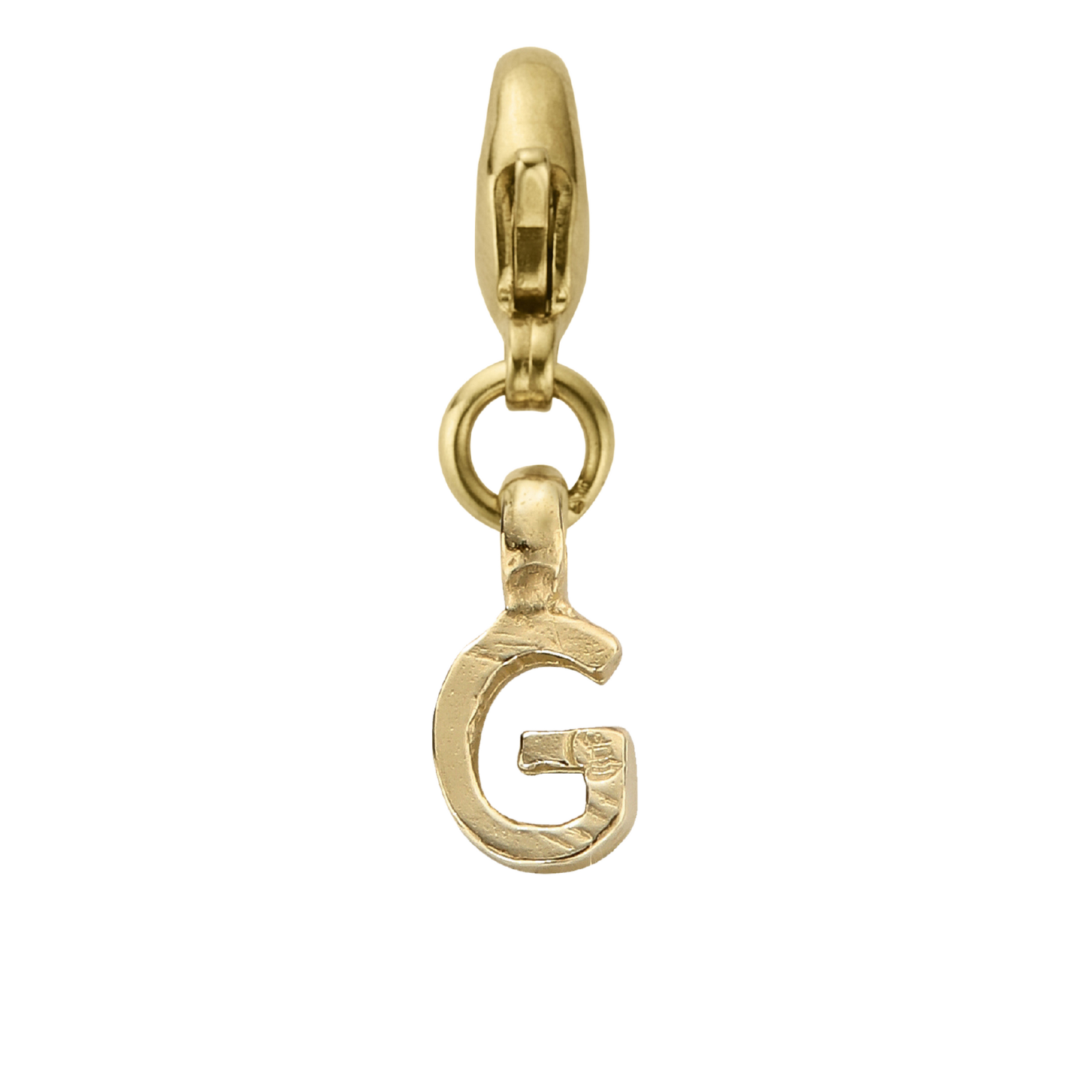 Gold Mini Alphabet Lobster Charm