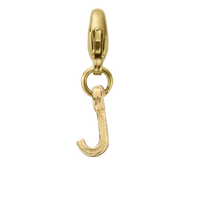 Gold Mini Alphabet Lobster Charm