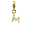 Gold Mini Alphabet Lobster Charm