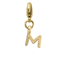 Gold Mini Alphabet Lobster Charm