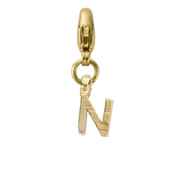 Gold Mini Alphabet Lobster Charm