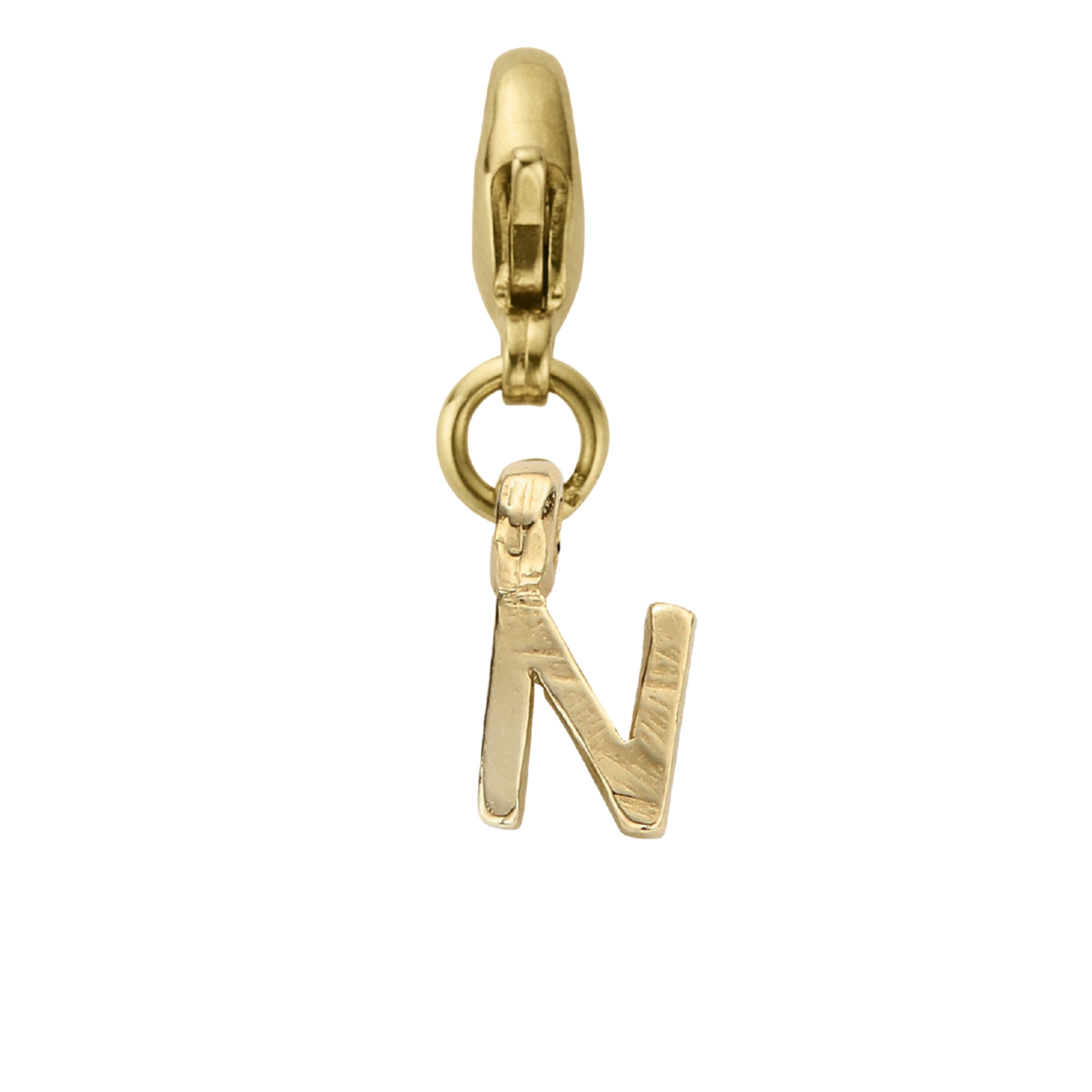Gold Mini Alphabet Lobster Charm