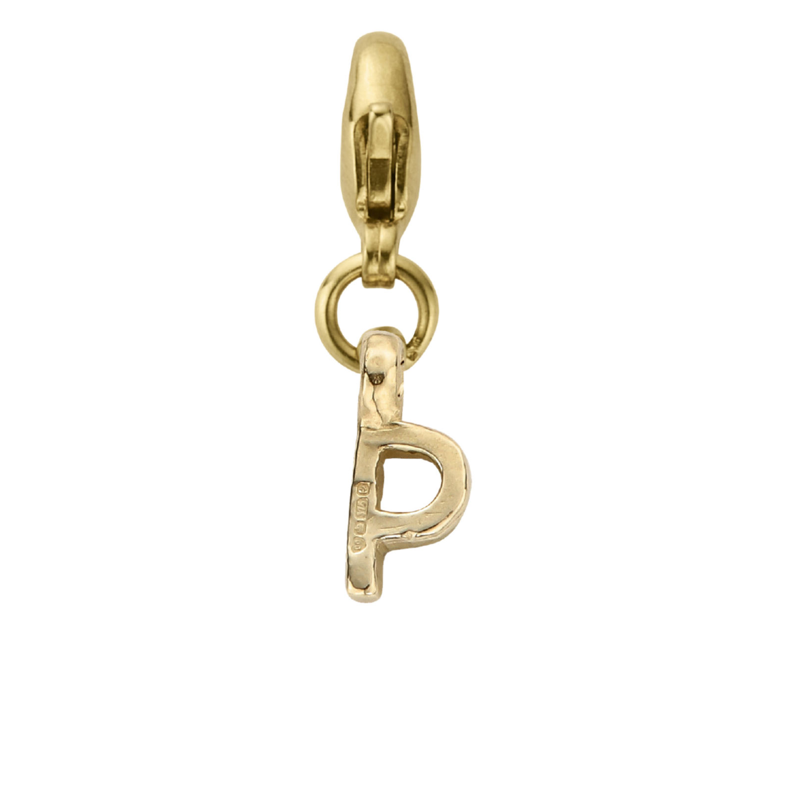 Gold Mini Alphabet Lobster Charm