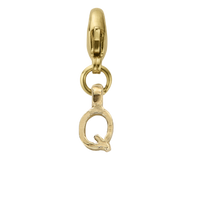 Gold Mini Alphabet Lobster Charm