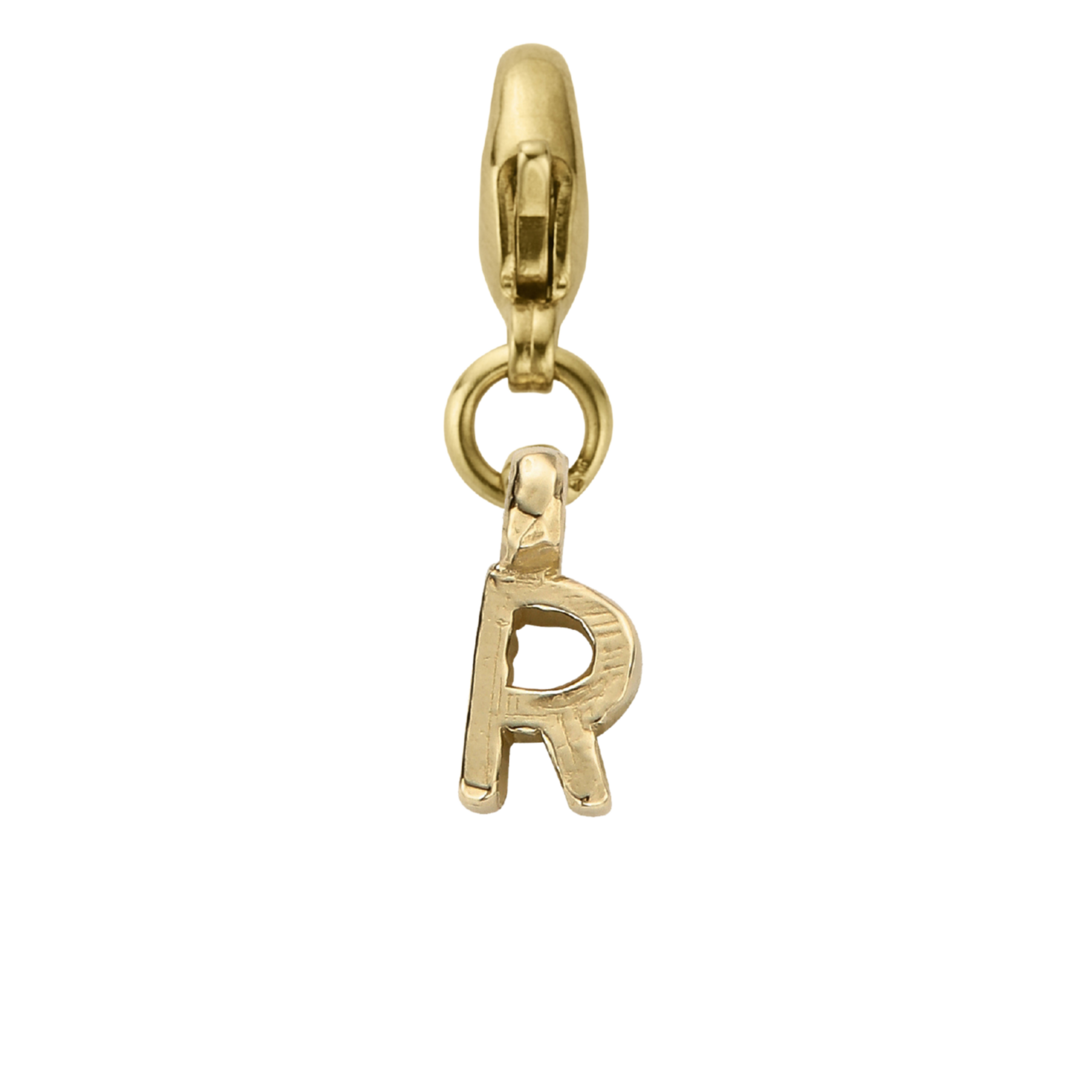 Gold Mini Alphabet Lobster Charm